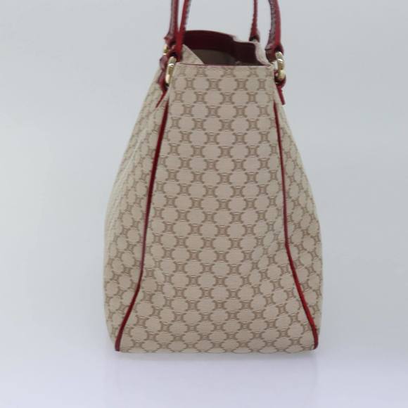 CELINE Macadam Canvas Hand Bag Beige Auth 76899 - Picture 4 of 16